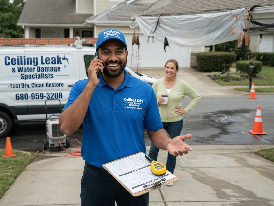 Ceiling Leak Cleanup Webb City, MO FAQs